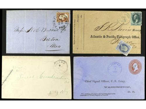ESTADOS UNIDOS. Conjunto de 16 cartas de diferentes épocas a
