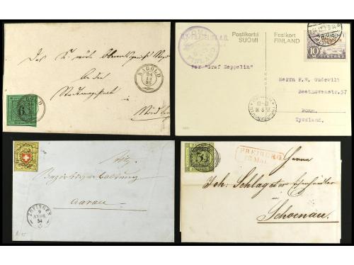✉ HISTORIA POSTAL. VARIOS. Conjunto de 13 cartas de diversos