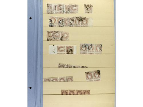 LOTES y COLECCIONES. ESPAÑA. Páginas de clasificado con un s