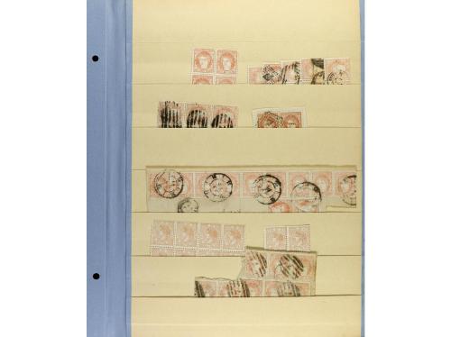 LOTES y COLECCIONES. ESPAÑA. Páginas de clasificado con un s