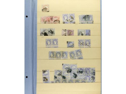 LOTES y COLECCIONES. ESPAÑA. Páginas de clasificado con un s