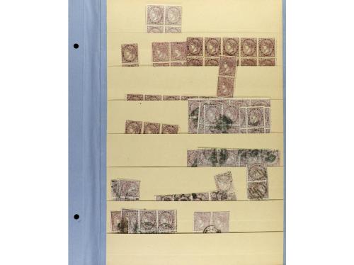 LOTES y COLECCIONES. ESPAÑA. Páginas de clasificado con un s