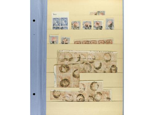 LOTES y COLECCIONES. ESPAÑA. Páginas de clasificado con un s