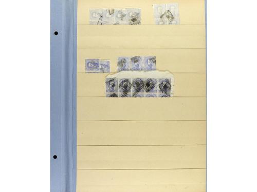 LOTES y COLECCIONES. ESPAÑA. Páginas de clasificado con un s