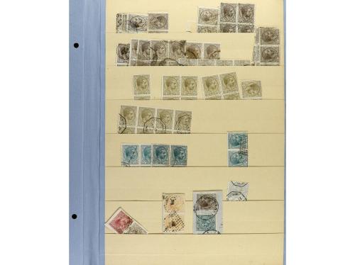 LOTES y COLECCIONES. ESPAÑA. Páginas de clasificado con un s