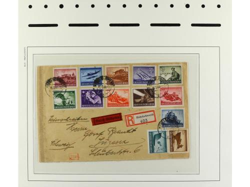 LOTES y COLECCIONES. 1941-1951. ALEMANIA. Dos cartas de Impe