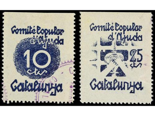 ESPAÑA GUERRA CIVIL. VIÑETAS. Comite Popular de Ayuda/Catalu