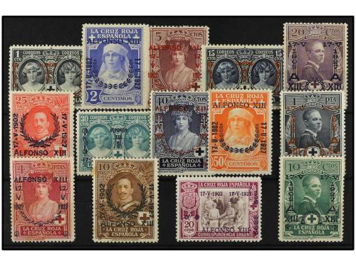 * ESPAÑA. Ed. 349/62. SERIE COMPLETA. 14 valores. 1 c. y 4 y