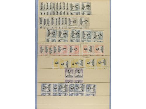 */° ESPAÑA. Ed. 257/261, 297/307. STOCK en hojas clasificado