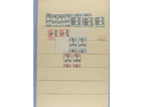 */° ESPAÑA. Ed. 257/261, 297/307. STOCK en hojas clasificado