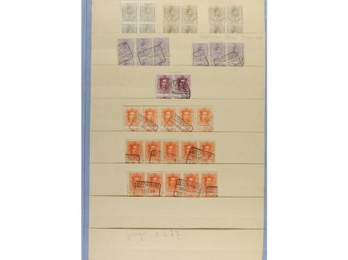 */° ESPAÑA. Ed. 257/261, 297/307. STOCK en hojas clasificado