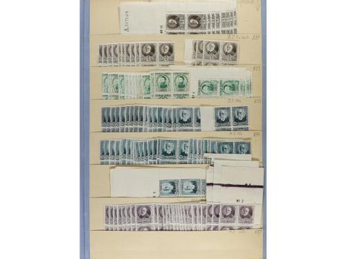 ** ESPAÑA. Ed. 662/75. STOCK de sellos sueltos a falta del 2