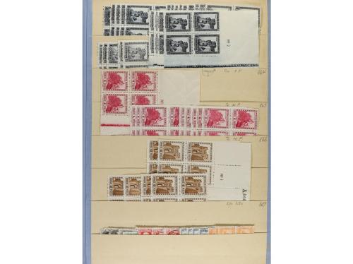 ** ESPAÑA. Ed. 662/75. STOCK de sellos sueltos a falta del 2