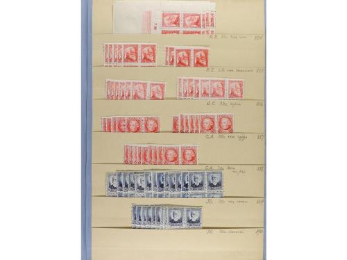 ** ESPAÑA. Ed. 677/8, 679 y 681/8. STOCK de sellos de todos 