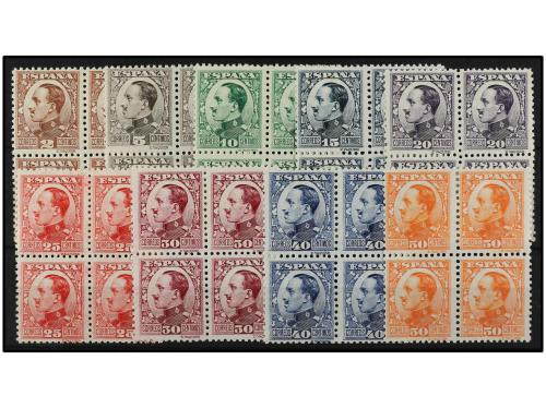 ** ESPAÑA. Ed. 490/8 (4). SERIE COMPLETA. 9 valores en bloqu