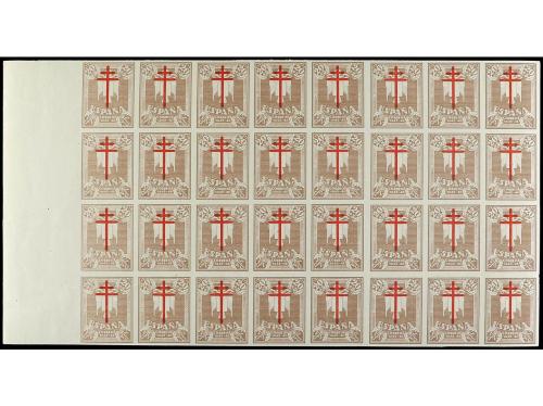 ** ESPAÑA. Ed. 958s (68). 20 cts. + 5 cts. sepia SIN DENTAR.