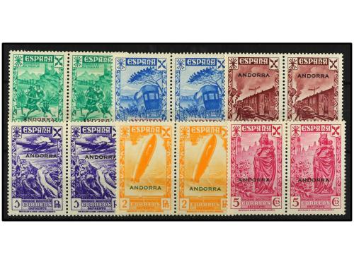 ** ANDORRA. Ed. B-1/6 (2). SERIE COMPLETA. 6 valores en pare