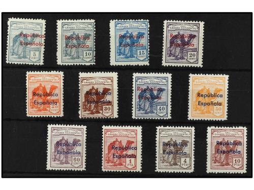 ** COLONIAS ESPAÑOLAS: SAHARA. Ed. 36B/47B. SERIE COMPLETA, 