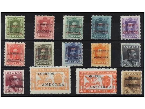 ** COLONIAS ESPAÑOLAS: ANDORRA. Ed. 1/14. SERIE COMPLETA. 14