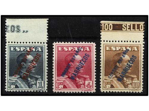 ** COLONIAS ESPAÑOLAS: TANGER. Ed. NE 4/6. 1 pta., 4 pts. y 