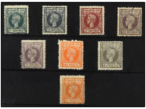 ** COLONIAS ESPAÑOLAS: FERNANDO POO. Ed. 110/7. SERIE COMPLE
