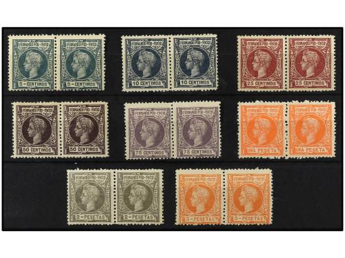 ** COLONIAS ESPAÑOLAS: FERNANDO POO. Ed. 110/7 (2). 2 SERIES