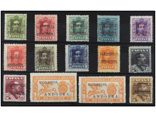 ** COLONIAS ESPAÑOLAS: ANDORRA. Ed. 1/14. SERIE COMPLETA. 14