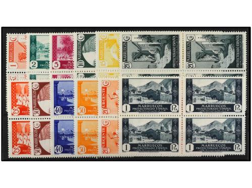 ** COLONIAS ESPAÑOLAS: MARRUECOS. Ed. 133/43 y 147 (4). 1 ct