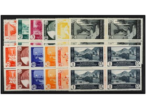 ** COLONIAS ESPAÑOLAS: MARRUECOS. Ed. 133/43 y 147 (4). 1 ct
