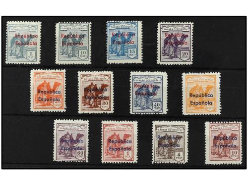 ** COLONIAS ESPAÑOLAS: SAHARA. Ed. 36B/47B. SERIE COMPLETA, 