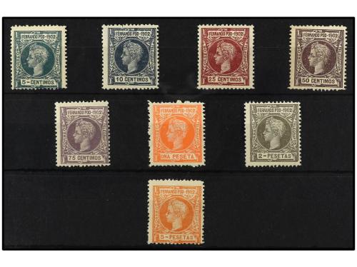 ** COLONIAS ESPAÑOLAS: FERNANDO POO. Ed. 110/7. SERIE COMPLE
