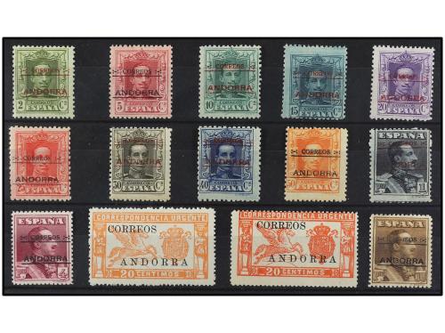 ** COLONIAS ESPAÑOLAS: ANDORRA. Ed. 1/4. SERIE COMPLETA. 14 