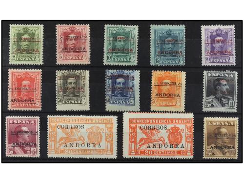 ** COLONIAS ESPAÑOLAS: ANDORRA. Ed. 1/14. SERIE COMPLETA. 14