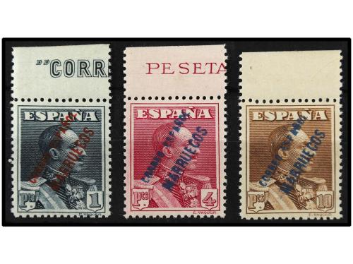 ** COLONIAS ESPAÑOLAS: TANGER. Ed. NE 4/6. 1 pta., 4 pts. y 