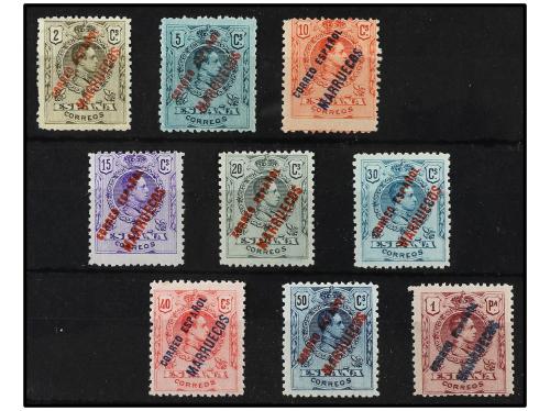 ** COLONIAS ESPAÑOLAS: TANGER. Ed. 1/9. SERIE COMPLETA, 9 va