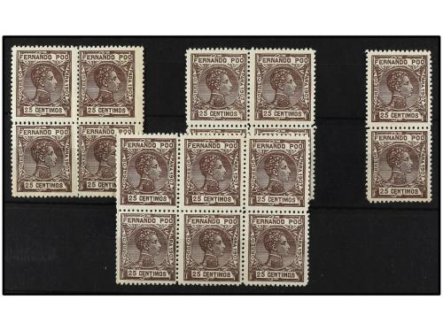 ** COLONIAS ESPAÑOLAS: FERNANDO POO. Ed. 159 (16). 25 cts. c