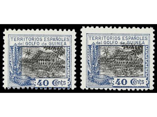 * COLONIAS ESPAÑOLAS: GUINEA. Ed. 173 ed. 40 céntimos azul y