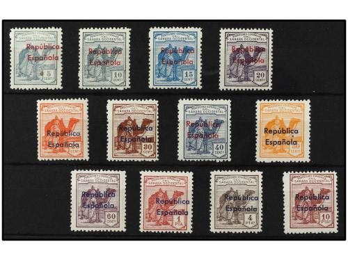 ** COLONIAS ESPAÑOLAS: SAHARA. Ed. 36B/47B. SERIE COMPLETA, 