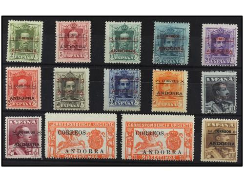** COLONIAS ESPAÑOLAS: ANDORRA. Ed. 1/14. SERIE COMPLETA. 14