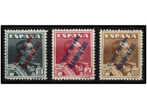 ** COLONIAS ESPAÑOLAS: TANGER. Ed. NE 4/6. 1 pta., 4 pts. y 