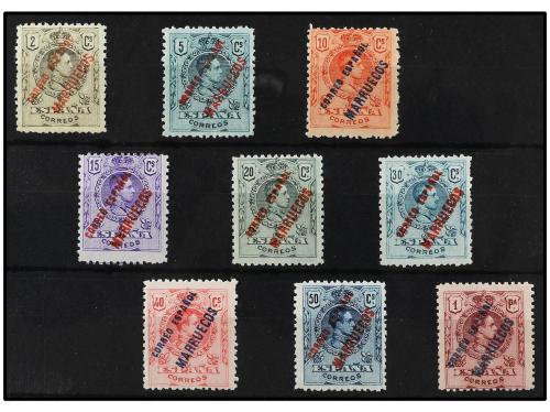 ** COLONIAS ESPAÑOLAS: TANGER. Ed. 1/9. SERIE COMPLETA, 9 va