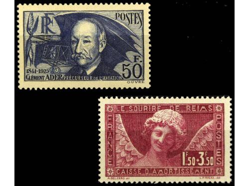 ** FRANCIA. Ed. 256 y 392. 2 valores. Cat. 340&euro;. 