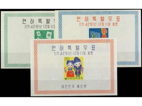 ** COREA. Ed. HB 7A/C. 1958. Navidad. SERIE COMPLETA de 3 ho