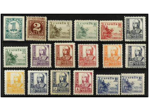 (**) ESPAÑA. Ed. 814/31. SERIE COMPLETA. 18 valores. Goma no