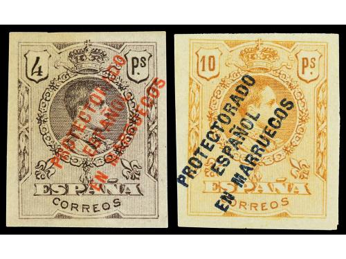 ** MARRUECOS. Ed. 54s y *55s. 4 y 10 pts. 2 valores SIN DENT