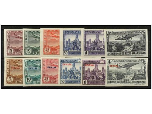 * ESPAÑA. Ed. 614/9s y 630/5s. SERIES COMPLETAS, 12 valores 