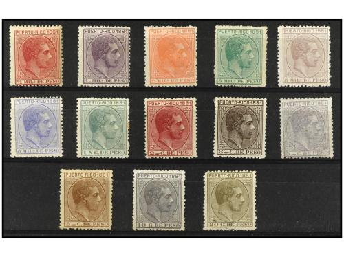 * PUERTO RICO. Ed. 42/54. SERIE COMPLETA, 13 valores. Mayorí