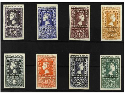 ** ESPAÑA. Ed. 1075/82. CENTENARIO. 8 valores. 75 cts. y 10 
