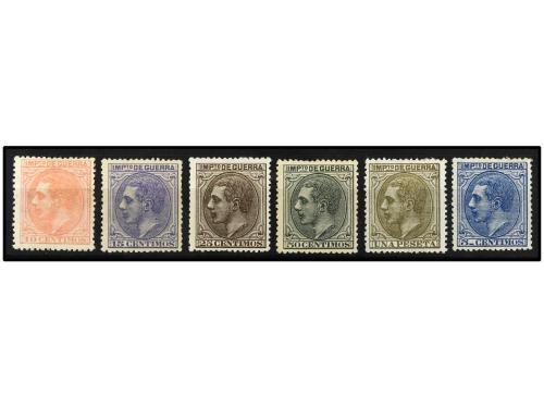 **/* ESPAÑA. Ed. NE 4/9. Serie de 6 valores a falta del 5 pt