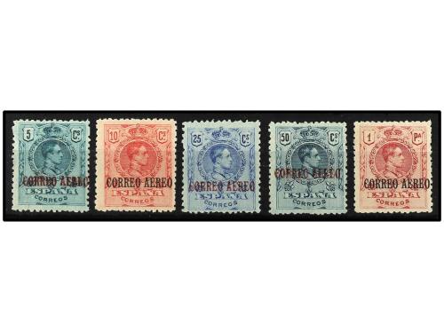 * ESPAÑA. Ed. 292t/6t. SERIE COMPLETA. 5 valores. Variedad "